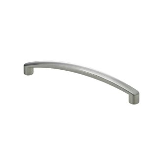 HETTICH Möbelgriff, BA128 mm, Zinkdruckguss, Edelstahl-Optik, 138,5x11x23,5 mm