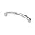 HETTICH Möbelgriff, BA96mm, Zinkdruckguss, verchromt, 106,5 x 11 x 23,5mm