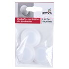 Hettich Wandpuffer zum Ankleben, Ø 40 x 11 mm, Kunststoff, transparent, 3 Stück