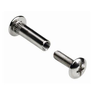 HETTICH Verbindungsschraube M6 30-42mm vernickelt