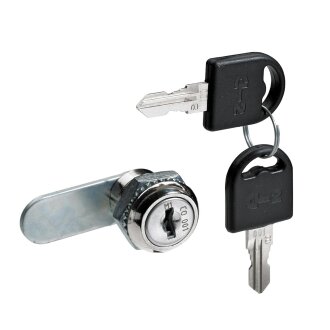 Hettich Zylinderhebelschloss mit geradem Riegel, unterschiedlich schließend, Zylinder Ø 19 mm