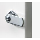 Hettich Zylinderhebelschloss mit geradem Riegel, unterschiedlich schließend, Zylinder Ø 19 mm