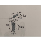 Kistenverschluss 18 x 60 mm verzinkt