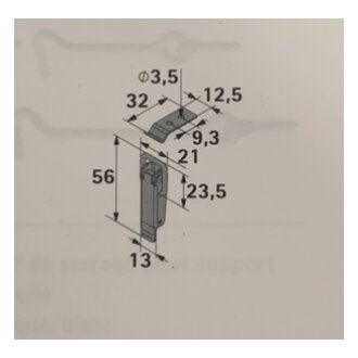 Hettich Kistenverschluss, 13 x 56 mm, verzinkt