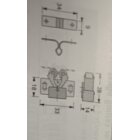 Hettich Schnappverschluss, 15 x 31 x 26 mm, verzinkt, 2 Stück