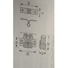 Schnappverschluss 15 x 31 x 26mm verzinkt 2 Stück