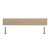 HETTICH Möbelgriff, BA128 mm, Holz, Eiche, roh,160x19,5x25,5 mm