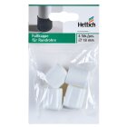 HETTICH Fußkappe, Ø 18mm, weiß, 4 Stück