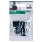 HETTICH Fußkappe, Ø 18mm, schwarz, 4 Stück