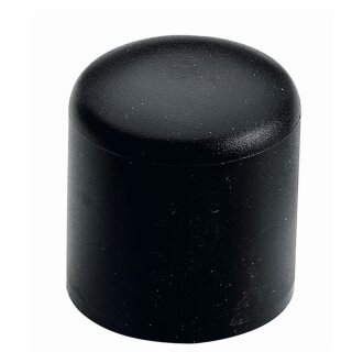 Fußkappe Ø25mm, schwarz, 4 Stück