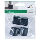 HETTICH Fußkappe, Ø 25mm, schwarz, 4 Stück