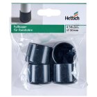 HETTICH Fußkappe, Ø 30mm, schwarz, 4 Stück