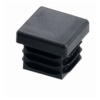 HETTIC Einsteckgleiter, 20 x 20mm, schwarz, 4 Stück