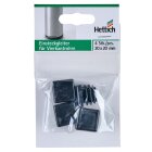 HETTICH Einsteckgleiter, 20 x 20mm, schwarz, 4 Stück