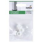 Einsteckgleiter, Ø15mm, weiß, 4 Stück