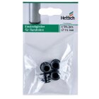 Einsteckgleiter Ø15mm, schwarz 4er Pack
