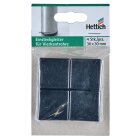 HETTICH Einsteckgleiter, 30 x 30mm, schwarz, 4 Stück