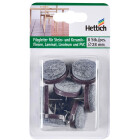 Hettich Filzgleiter zum Nageln, Ø 28 mm, braun, 8 Stück