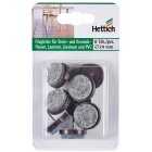 HETTICH Nagel-Filzgleiter, Ø 24mm, braun, 8 Stück