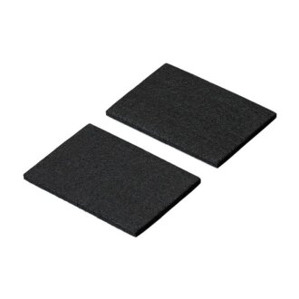 Hettich Filzzuschnitt, 90 x 60 mm, selbstklebend, schwarz, 2 Stück