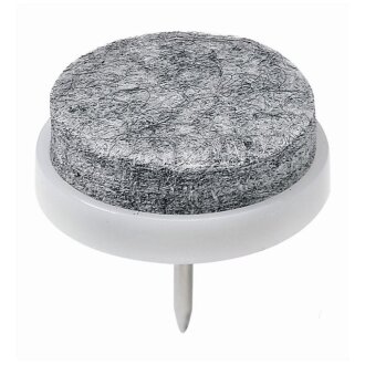 Hettich Filzgleiter zum Nageln, 24 mm, weiß 32 Stück