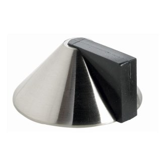 Türstopper zum Anschrauben, Ø 35 x 25 mm, Stahl, Edelstahl Optik