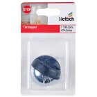 Hettich Türstopper zum Anschrauben, Ø 43 x 21,5 mm, Stahl verchromt