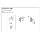 Hettich Wandpuffer zum Ankleben, Ø 40 x 10 mm, beige, 3 Stück