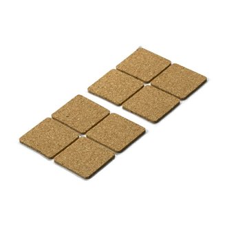 Kork-Gleiter 40 x 40mm, selbstklebend