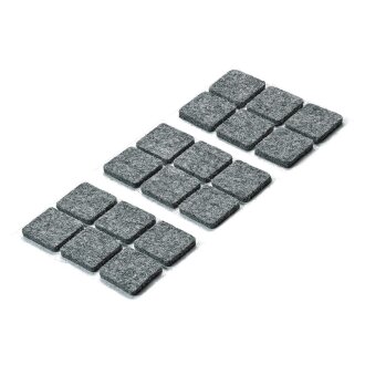 Hettich Parkettgleiter, 20 x 20 mm, selbstklebend, 18 Stück