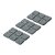 Hettich Parkettgleiter, 20 x 20 mm, selbstklebend, 18 Stück