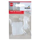Hettich Türklinkenpuffer doppelt, Kunststoff, transparent, 4 Stück
