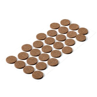 Filzgleiter-Set, Ø 28mm, braun, 28 Stück