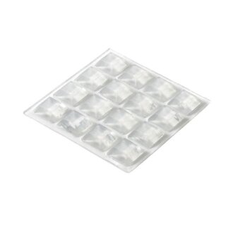 HETTICH Anschlagpuffer, selbstklebend, 13 x 13 x 5mm, transparent, 16 Stück