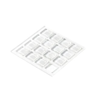 HETTICH Selbstklebende Anschlagpuffer, 10 x 10 x 2 mm, transparent 16 Stück