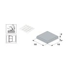 HETTICH Selbstklebende Anschlagpuffer, 10 x 10 x 2 mm, transparent 16 Stück