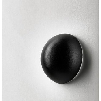 Wandpuffer, selbstklebend, Ø 22 x 10 mm, Kunststoff, schwarz  6 Stück