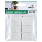 Hettich Filzgleiter, selbstklebend, 36 x 22mm, weiß, 18 Stück