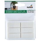 Hettich Filzgleiter, selbstklebend, 16 x 44mm, weiß, 18 Stück