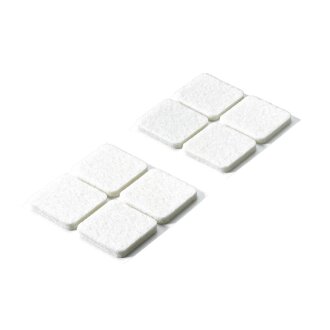 HETTICH Filzgleiter, selbstklebend, 35 x 35 mm, weiß, 8 Stück