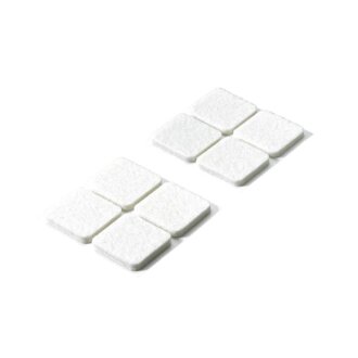 HETTICH Filzgleiter, selbstklebend, 35 x 35mm, weiß, 8 Stück