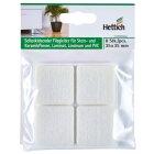 HETTICH Filzgleiter, selbstklebend, 35 x 35mm, weiß, 8 Stück