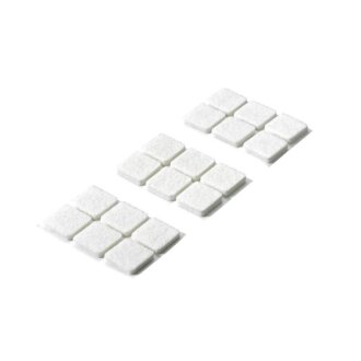 HETTICH Filzgleiter, selbstklebend, 22 x 22 mm, weiß, 18 Stück