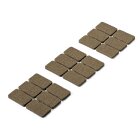 Hettich Filzgleiter, selbstklebend, 36 x 22mm, braun, 18...