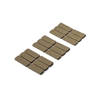 Filzgleiter, selbstklebend 16 x 44mm braun