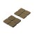 Hettich Filzgleiter, selbstklebend, 35 x 35mm, braun, 8 Stück