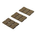 Hettich Filzgleiter, selbstklebend, 25 x 25mm, braun, 18...