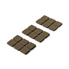 Hettich Filzgleiter, selbstklebend, 22 x 22mm, braun, 18...