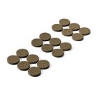 Filzgleiter selbstklebend Ø 28mm braun 18 Stück