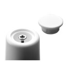 Hettich Türstopper zum Anschrauben, Ø 35 x 63 mm, Kunststoff, weiß, 2 Stück